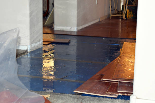 Professional Sewage Cleanup technician working in Mannford, OK
